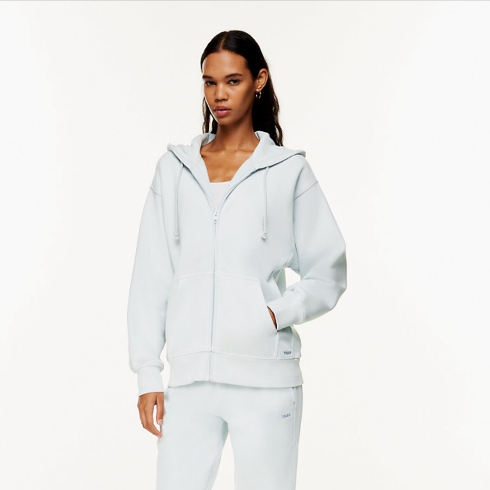 Aritzia TNA Cozy Fleece Boyfriend Zip Hoodie